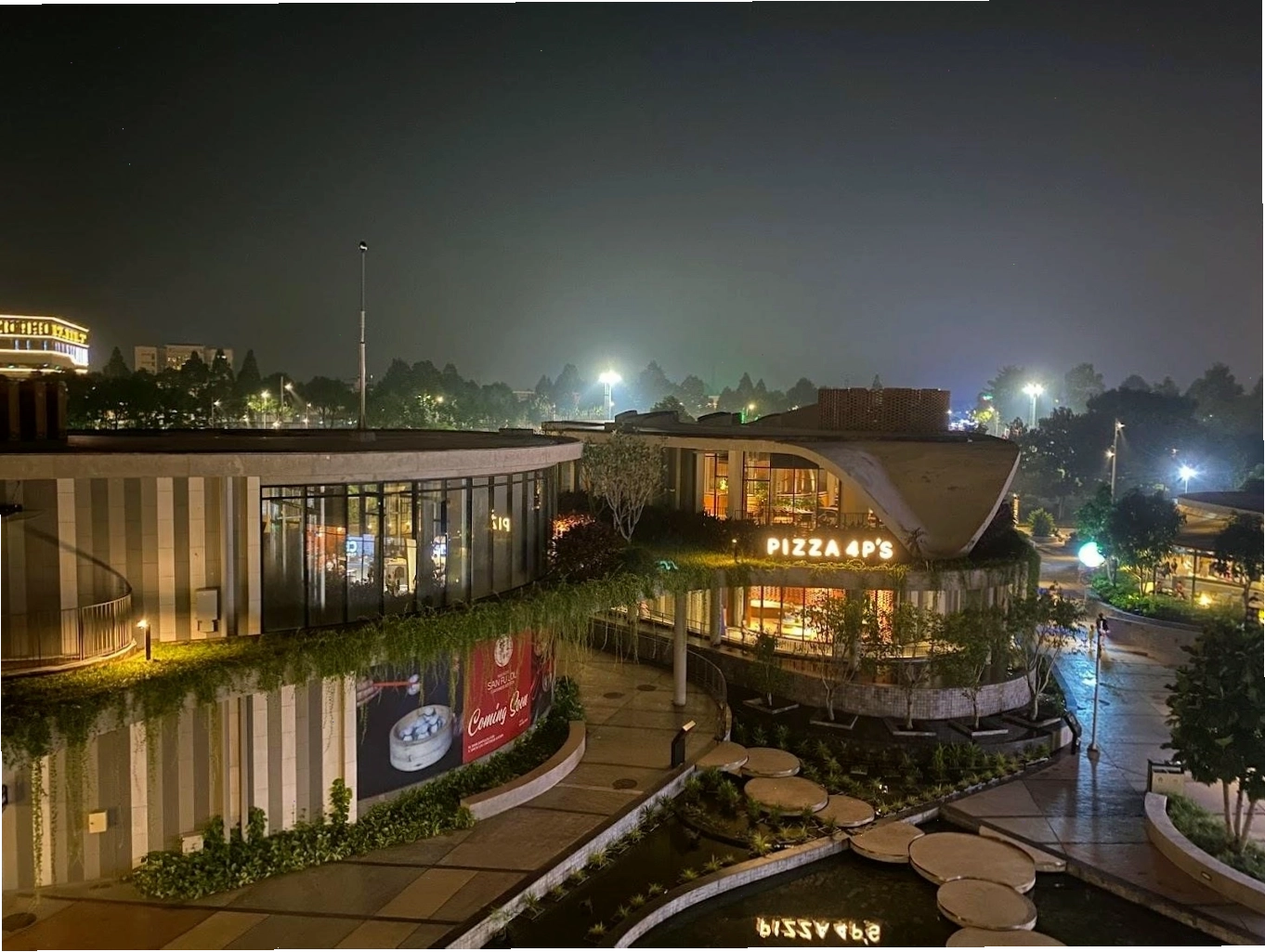 AEON MALL Bình Dương Canary về đêm lung linh