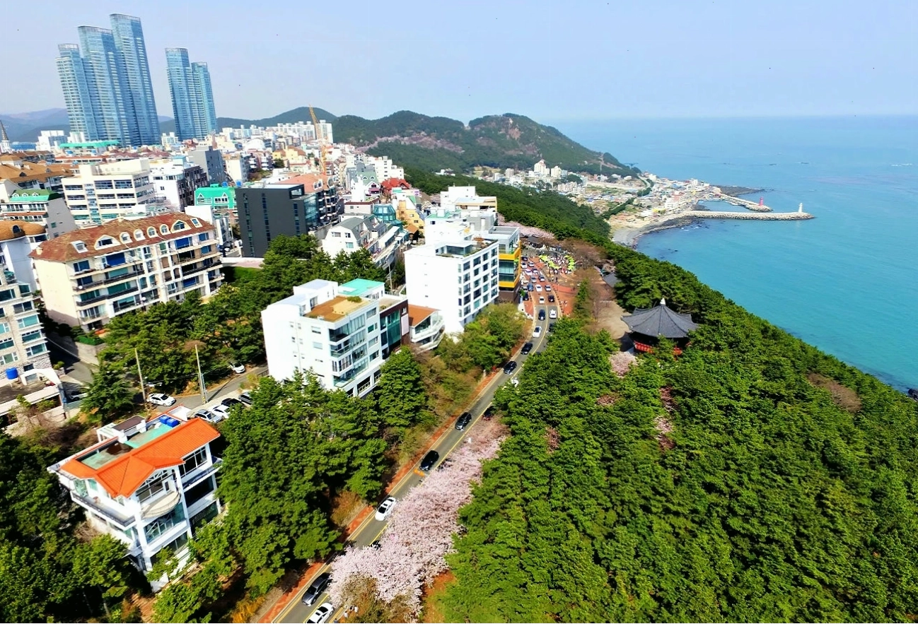 Bãi biển Gwangalli lung linh về đêm với ánh sáng từ Cầu Gwangandaegyo
