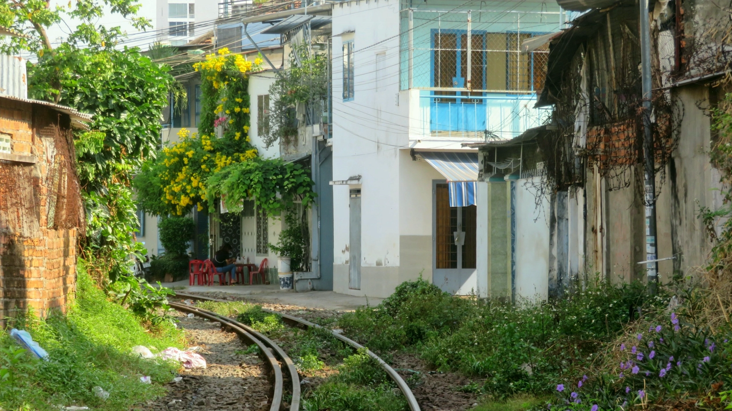 Bãi chứa container tại một Depot