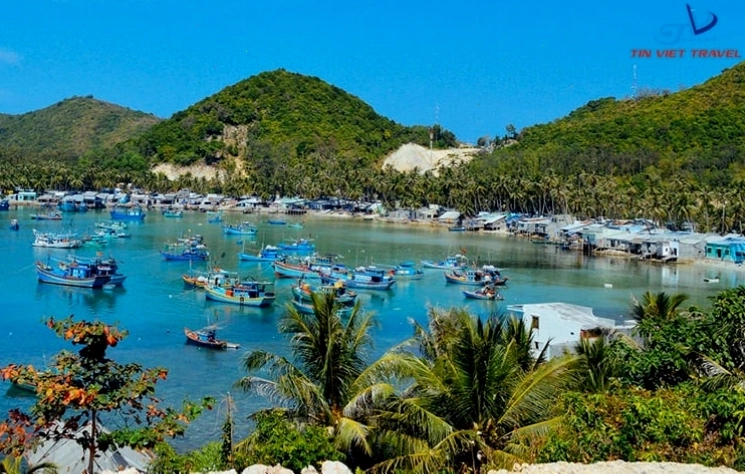 Bãi Chướng Nam Du với hàng dừa