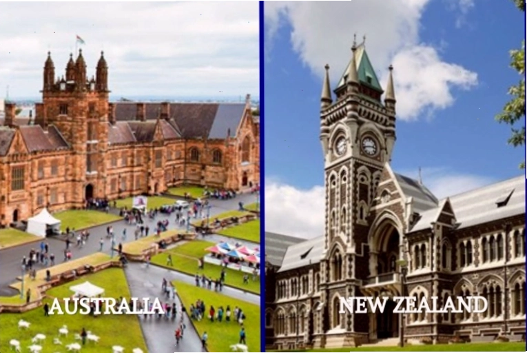 Bản đồ Châu Đại Dương cho thấy vị trí địa lý của Úc và New Zealand