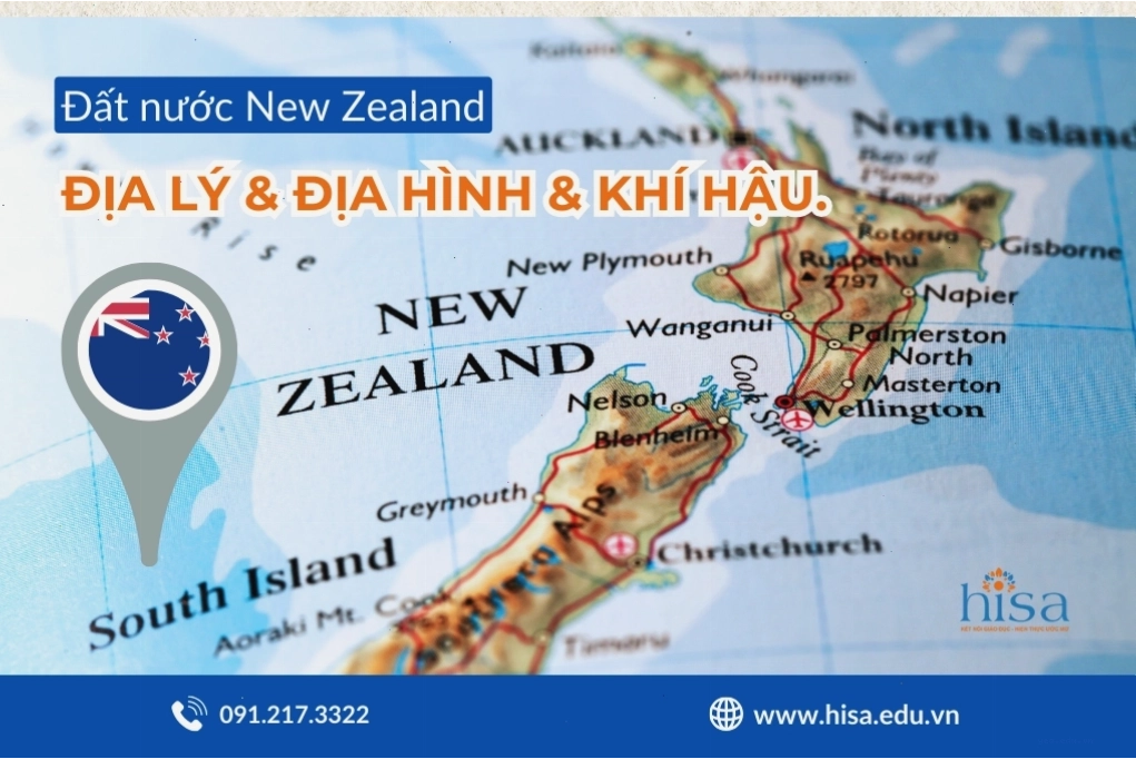 Bản đồ địa lý New Zealand