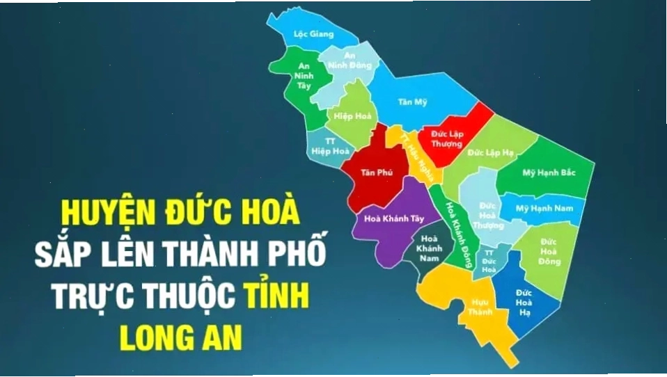 Bản đồ hành chính huyện Đức Hòa tỉnh Long An
