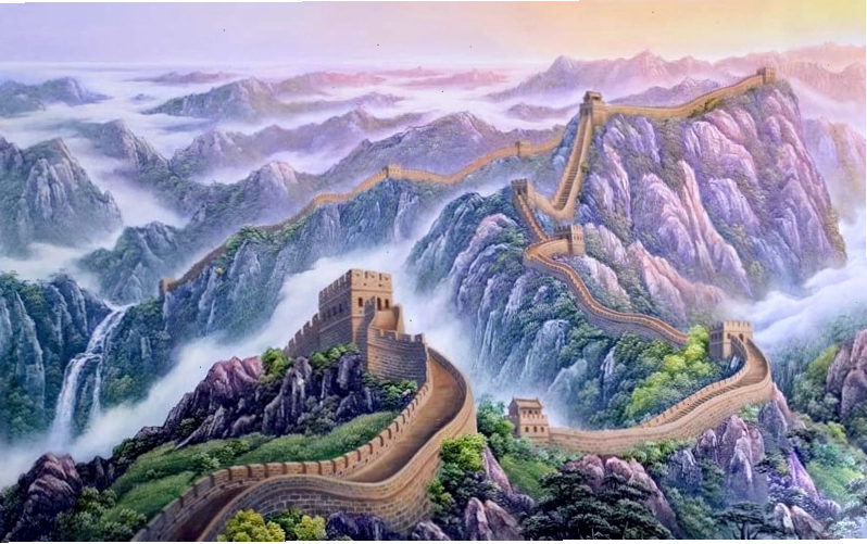 Bản đồ hành trình Vạn Lý Trường Thành qua các tỉnh Trung Quốc