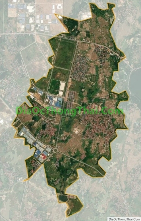 Bản đồ vệ tinh Thị trấn Bá Hiến, huyện Bình Xuyên