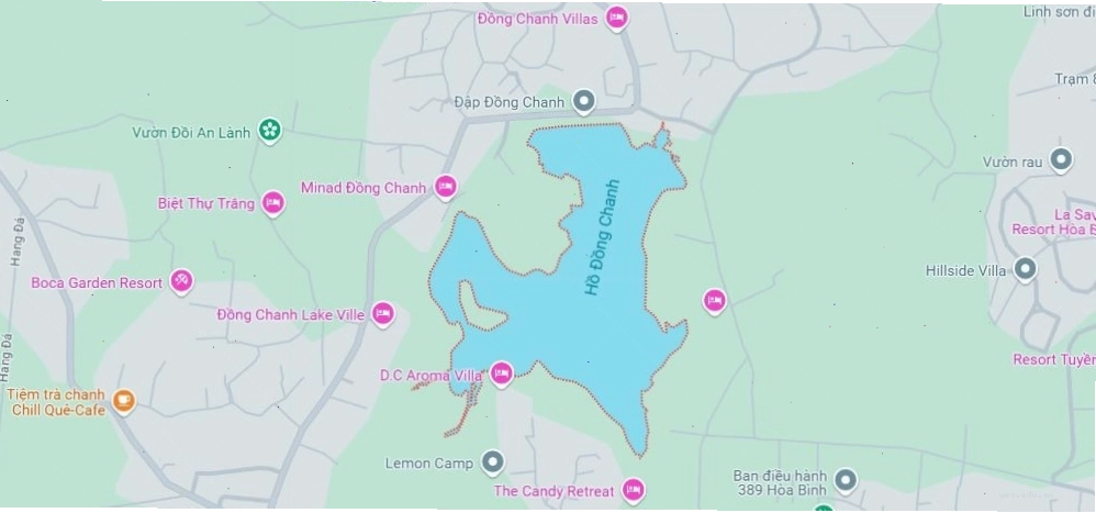 Bản đồ vị trí Hồ Đồng Chanh Lương Sơn