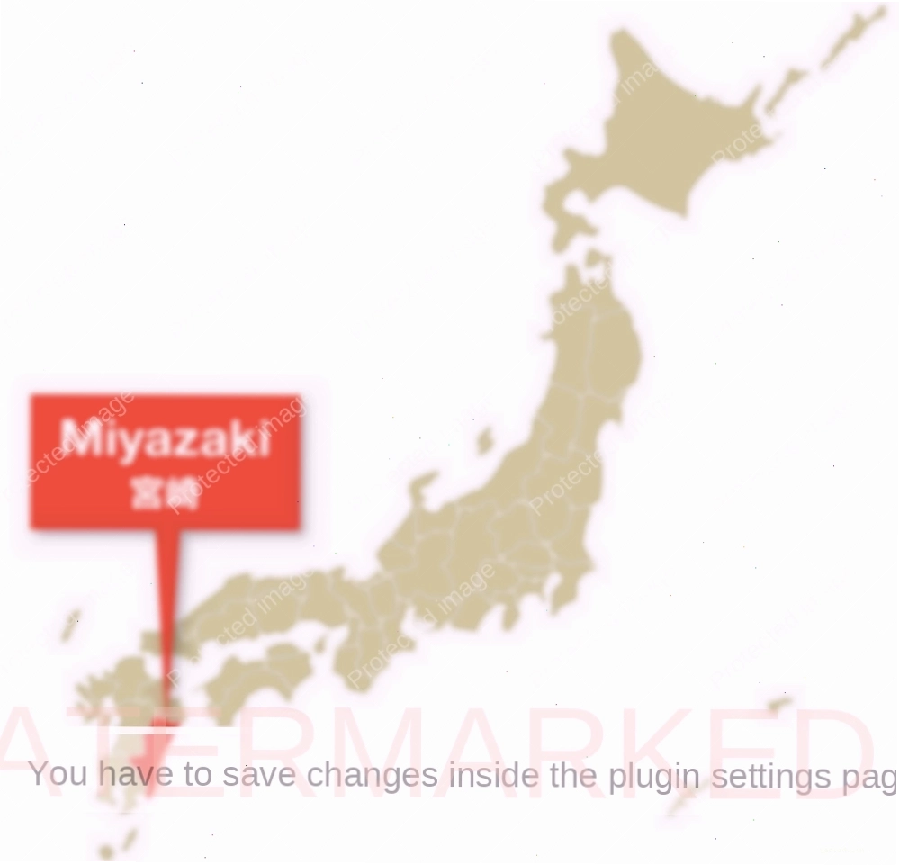 Bản đồ vị trí tỉnh Miyazaki Nhật Bản