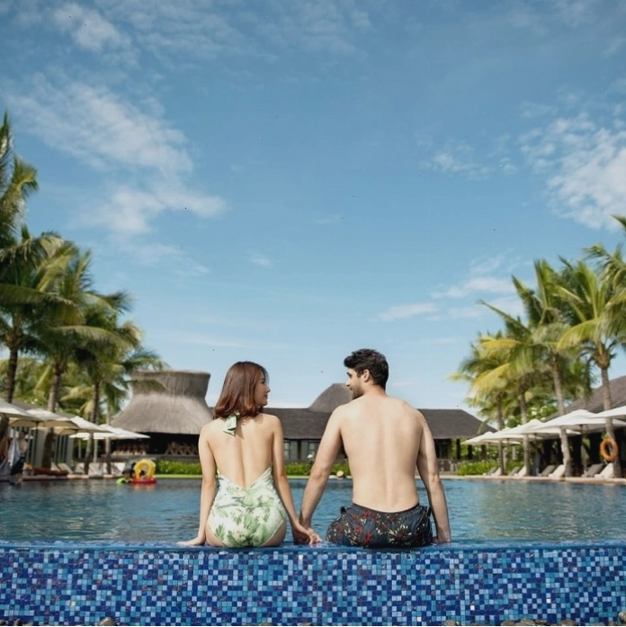 Bàn tiệc buffet hải sản tại Naman Retreat