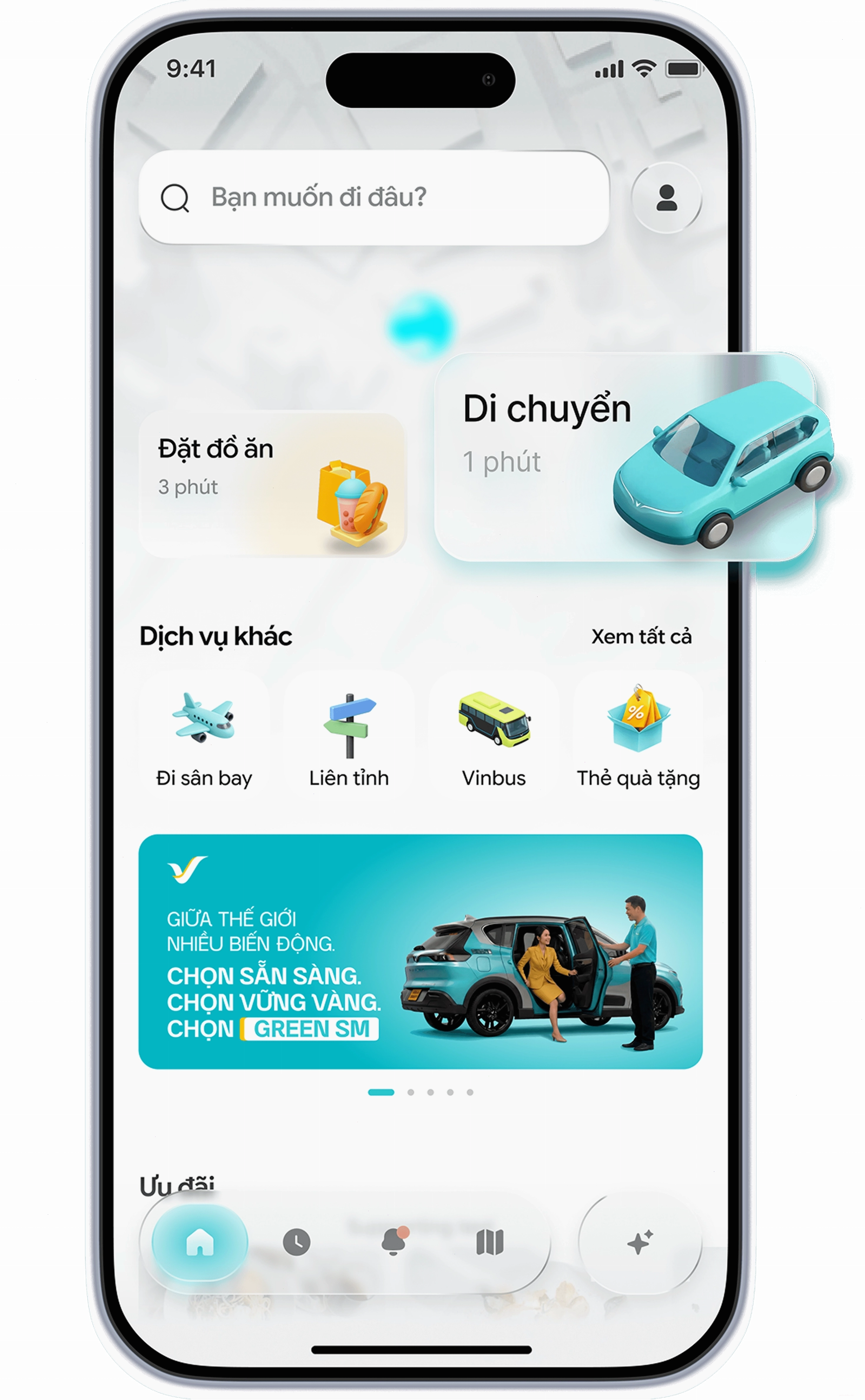 Banner quảng bá ứng dụng Green SM và dịch vụ