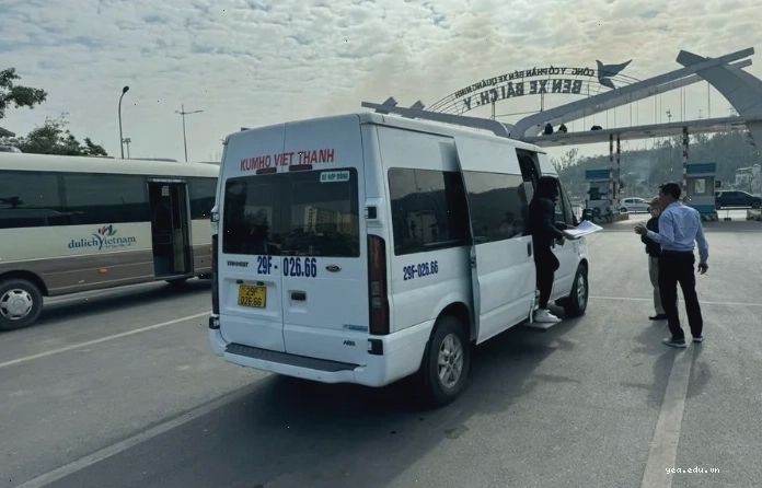 Bên trong khoang hành khách xe Kumho Việt Thanh
