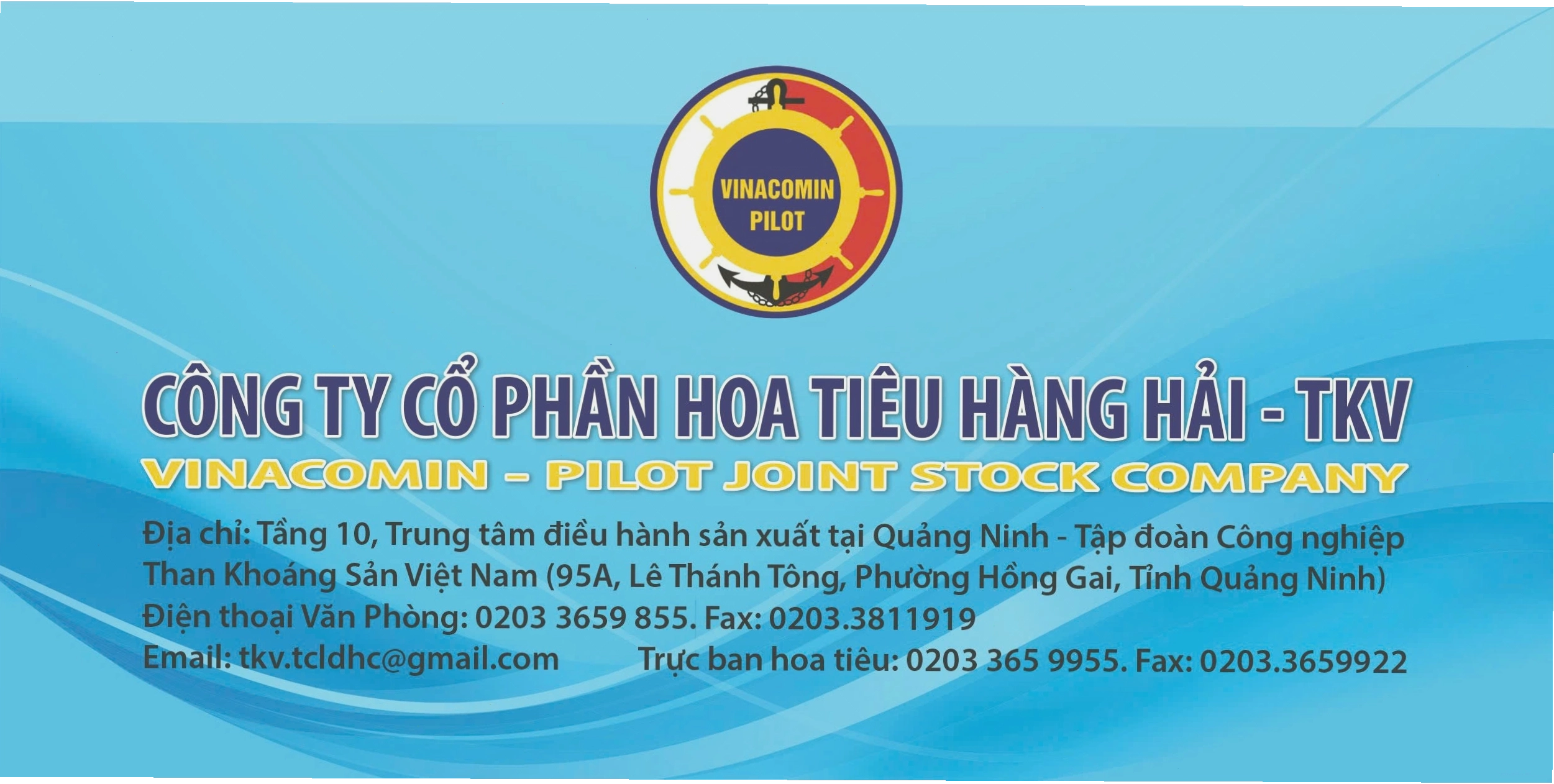 Biển hiệu Công ty CP Hoa tiêu hàng hải