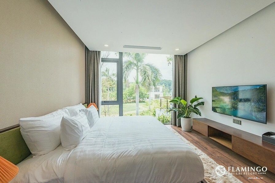 Biệt thự 1 phòng ngủ tại Flamingo Đại Lải với bồn tắm view đẹp