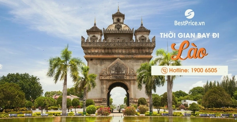 Biểu đồ thể hiện thời gian bay thẳng từ Việt Nam đi các thành phố của Lào