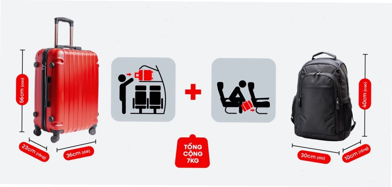 Biểu tượng hành lý xách tay của Air Asia