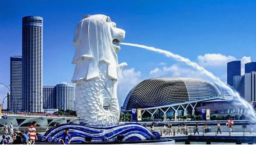 Biểu tượng Merlion Park tại Singapore