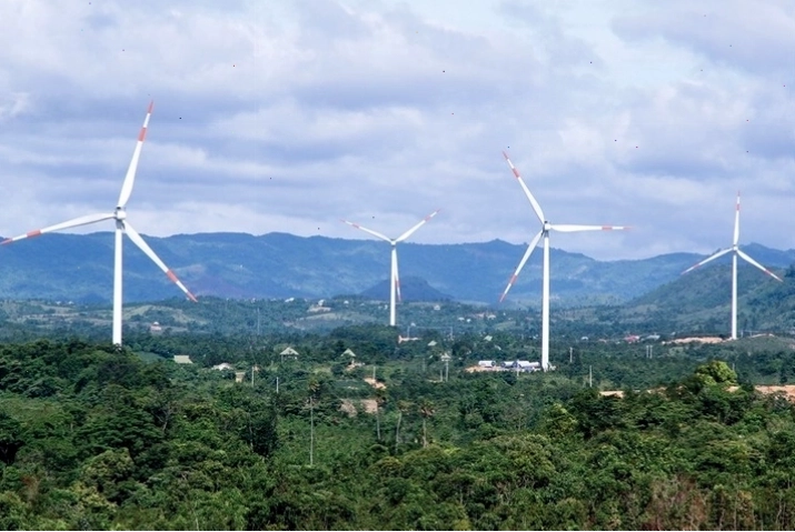 Bình minh trên cánh đồng quạt gió Gia Lai