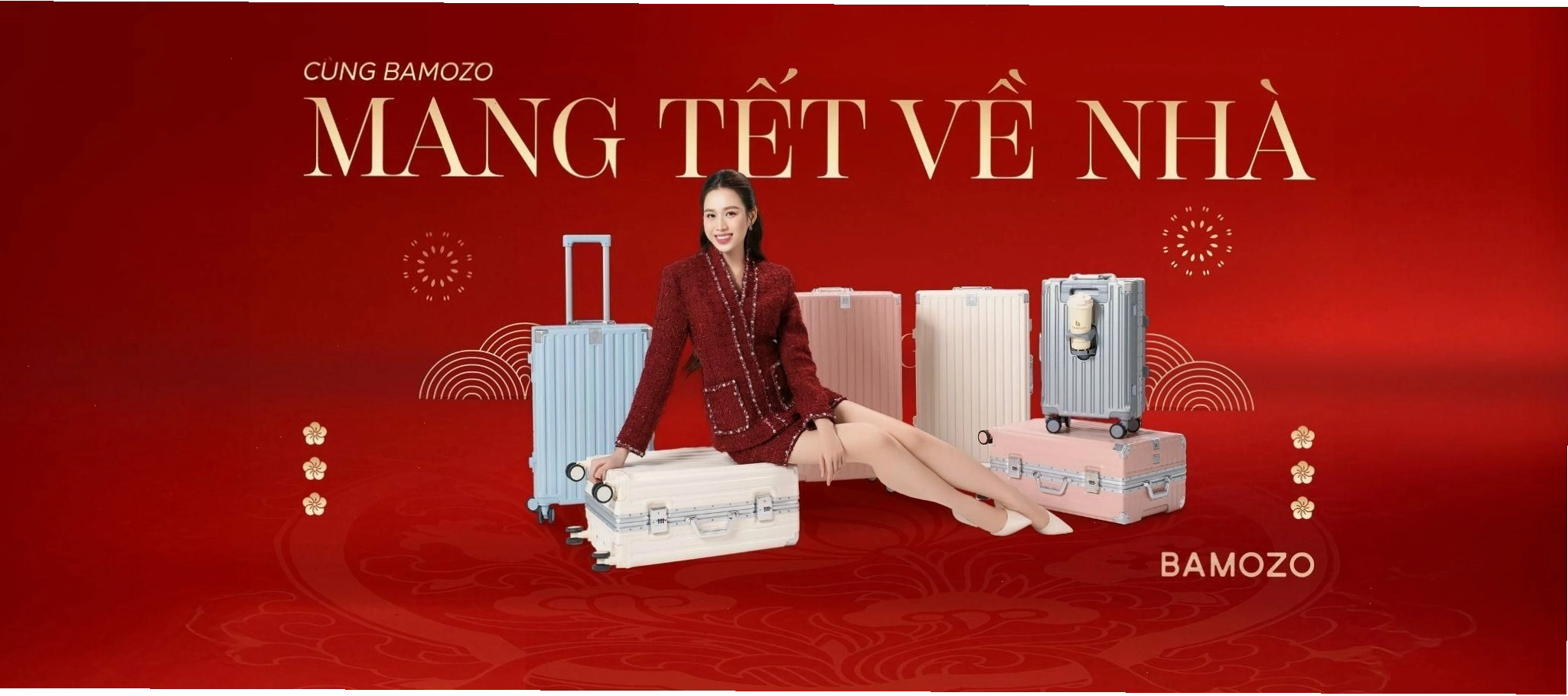 Các mẫu vali Bamozo đa dạng về kiểu dáng và màu sắc