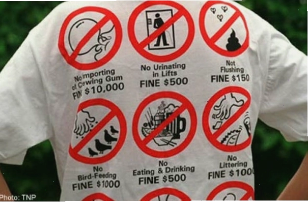 Các quy định cấm tại Singapore được thực thi nghiêm túc