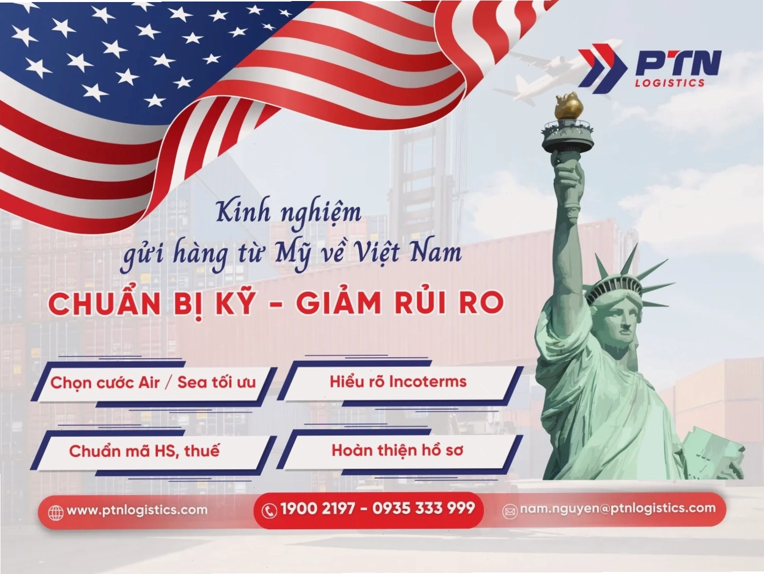 Các yếu tố cần chuẩn bị trước khi hàng về Việt Nam