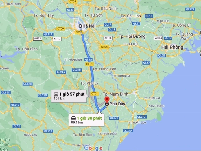Cách di chuyển đến Phủ Dầy Nam Định thuận tiện