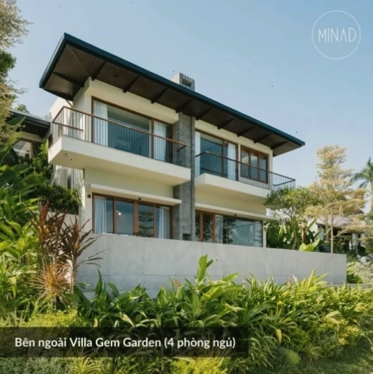 Cận cảnh căn villa 4 phòng ngủ tại Minad Villa Hồ Đồng Chanh