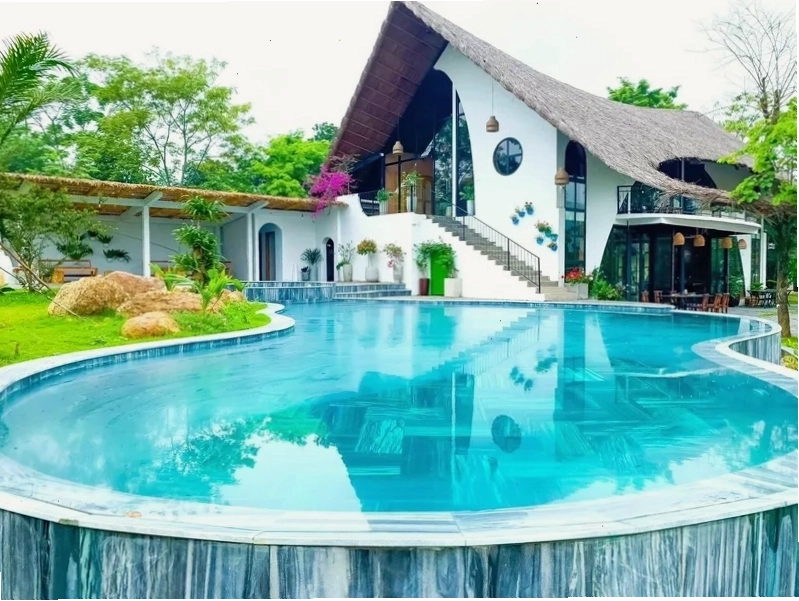 Cận cảnh Myan Maison Ba Vì với kiến trúc độc đáo hòa mình vào thiên nhiên