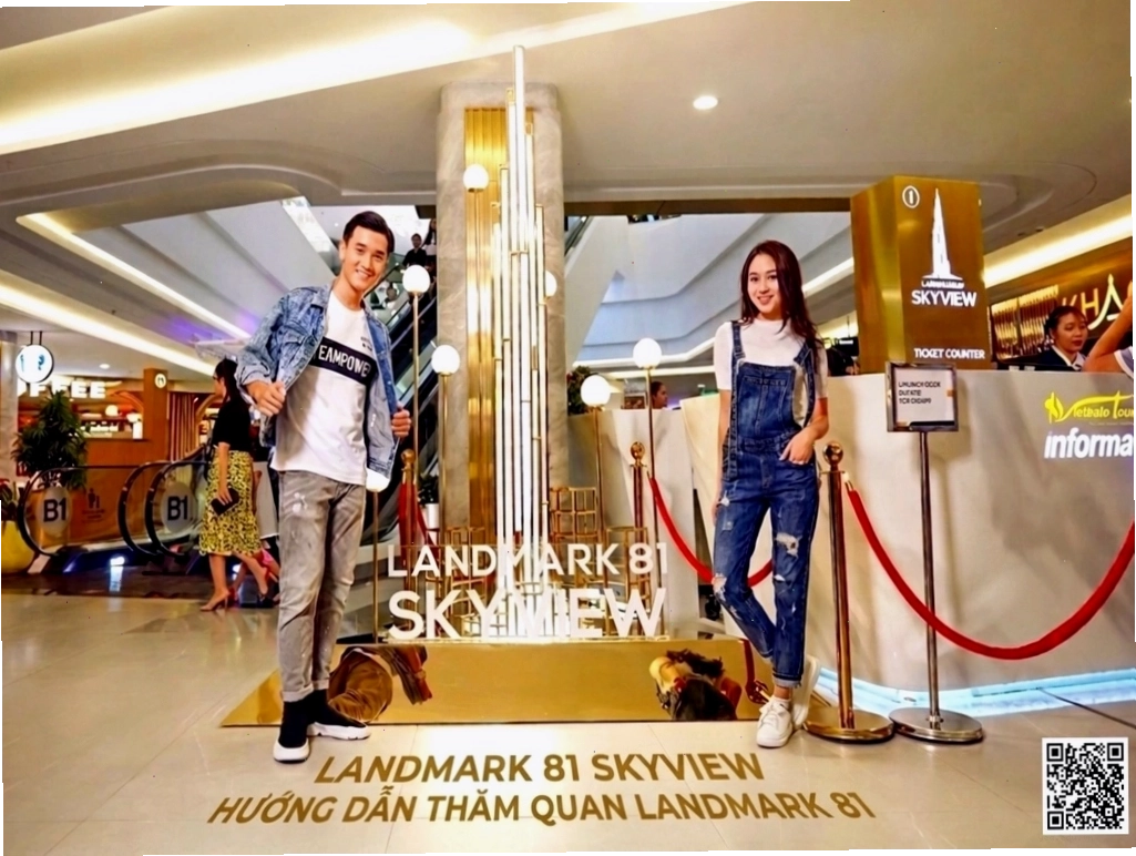 Cận cảnh tòa nhà Landmark 81 SkyView vào buổi tối