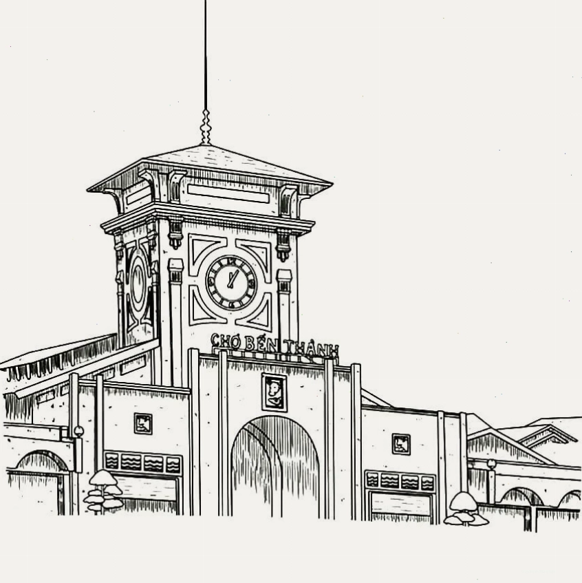 Cảnh Chợ Bến Thành nhộn nhịp