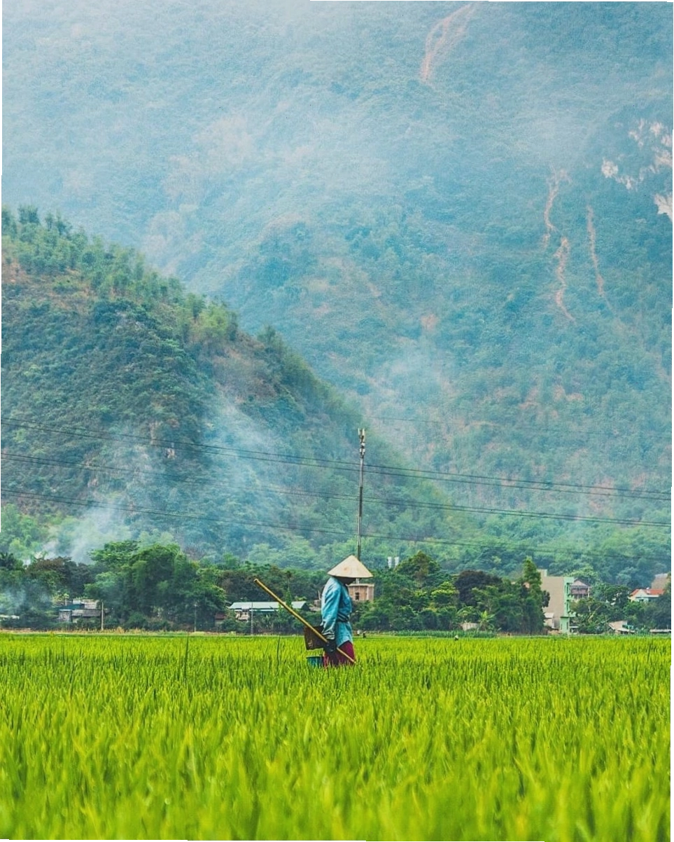 Cảnh quan đèo Thung Khe trên đường đến Mai Châu