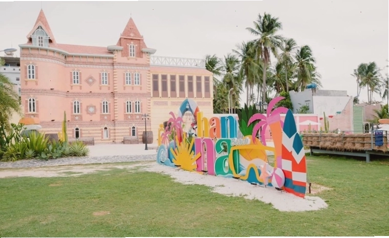 Cảnh quan Hanna Beach Mũi Né nhìn từ trên cao