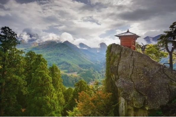 Cảnh quan núi non hùng vĩ của Yamadera, một điểm du lịch nổi tiếng ở Yamagata