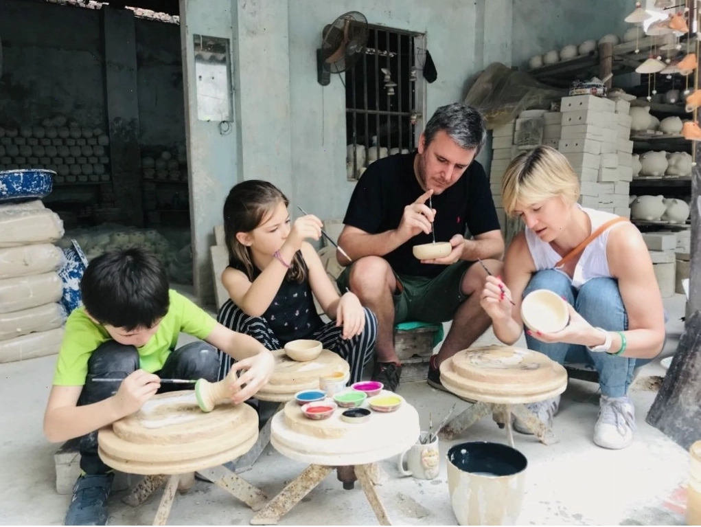 Cảnh quan thanh bình của miền quê Việt Nam