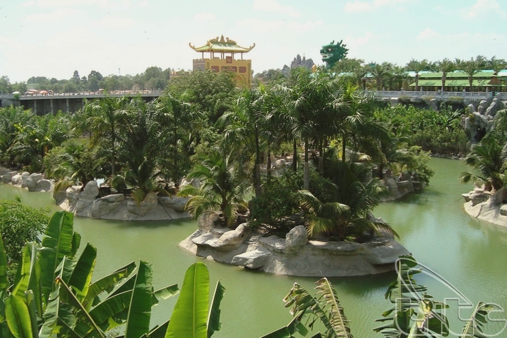 Cảnh quan thiên nhiên bên trong khu du lịch Đại Nam