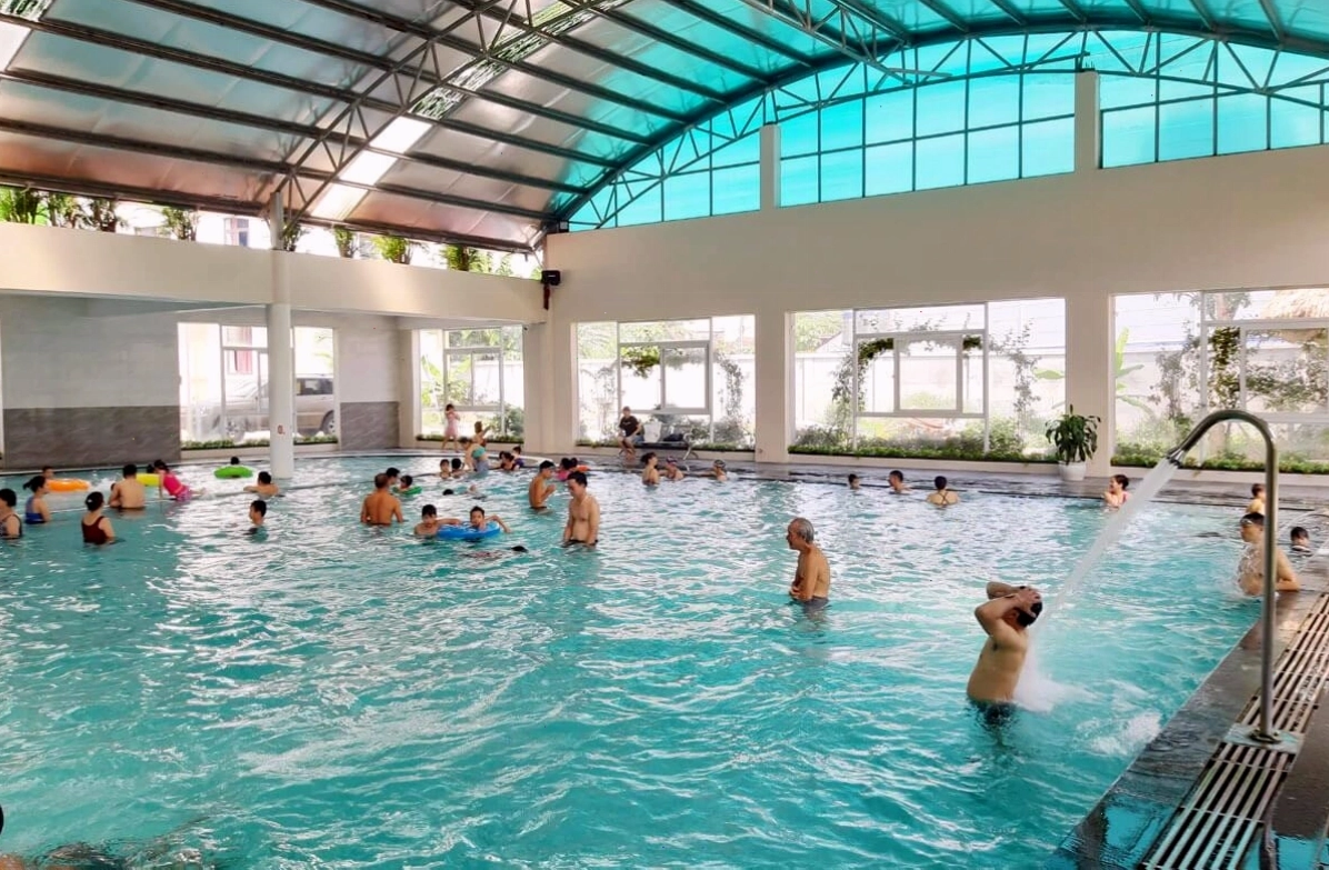 Cảnh quan thiên nhiên tại khu du lịch suối khoáng Kim Bôi