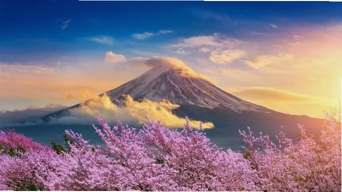 Cảnh quan thiên nhiên tươi đẹp của tỉnh Yamanashi, Nhật Bản