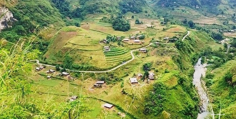 Cảnh quan thiên nhiên tươi đẹp tại bản Du Già