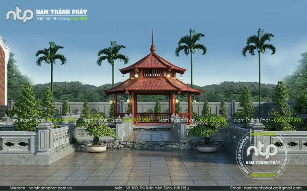 Cảnh quan thơ mộng trên đồi Vọng Cảnh