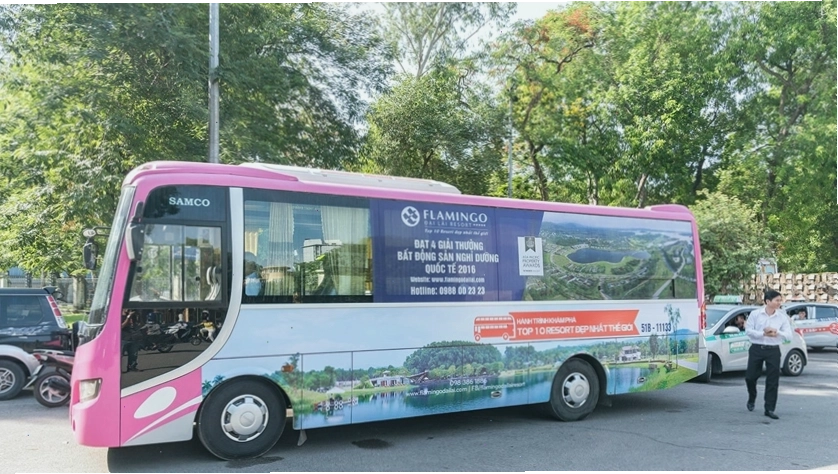Cảnh quan xanh mát tại Flamingo Đại Lải