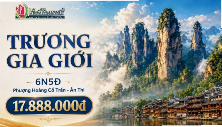 Cảnh quan yên bình tại Phượng Hoàng Cổ Trấn