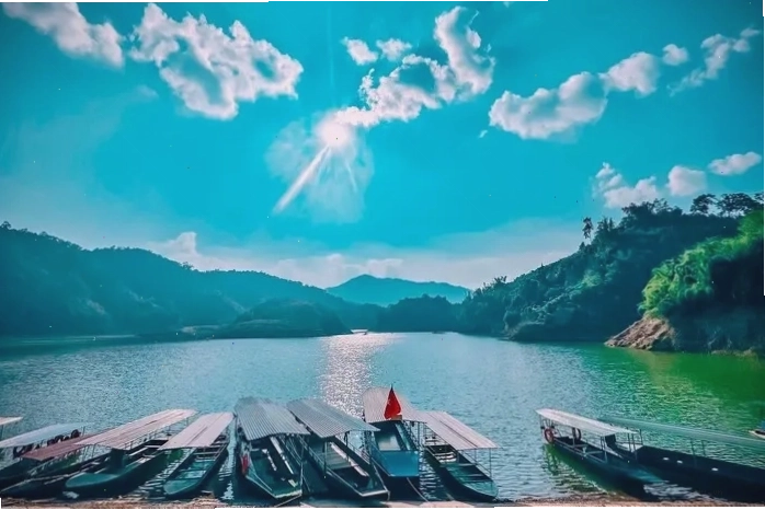 Cảnh sắc thiên nhiên tươi tốt của Bắc Kạn vào mùa hè