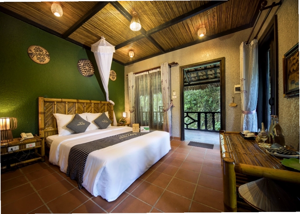 Chất lượng và tiện nghi phòng tuyệt vời tại Mai Châu Ecolodge