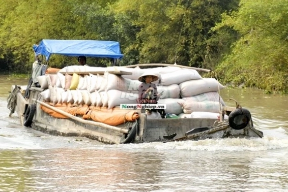 Chiếc ghe được trang trí hoa văn tinh xảo, thể hiện nét văn hóa địa phương