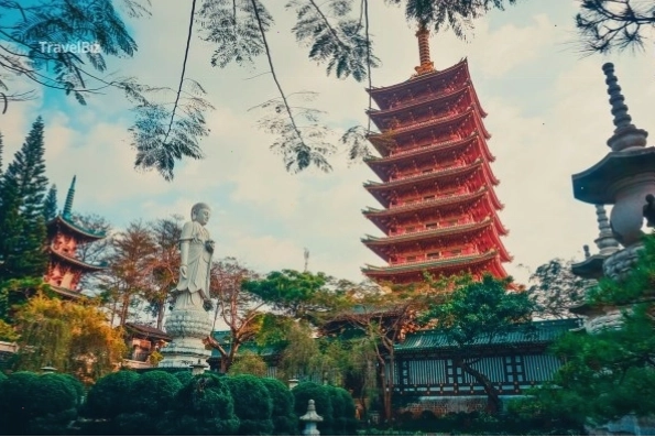 Chùa Minh Thành với kiến trúc độc đáo mang phong cách Á Đông
