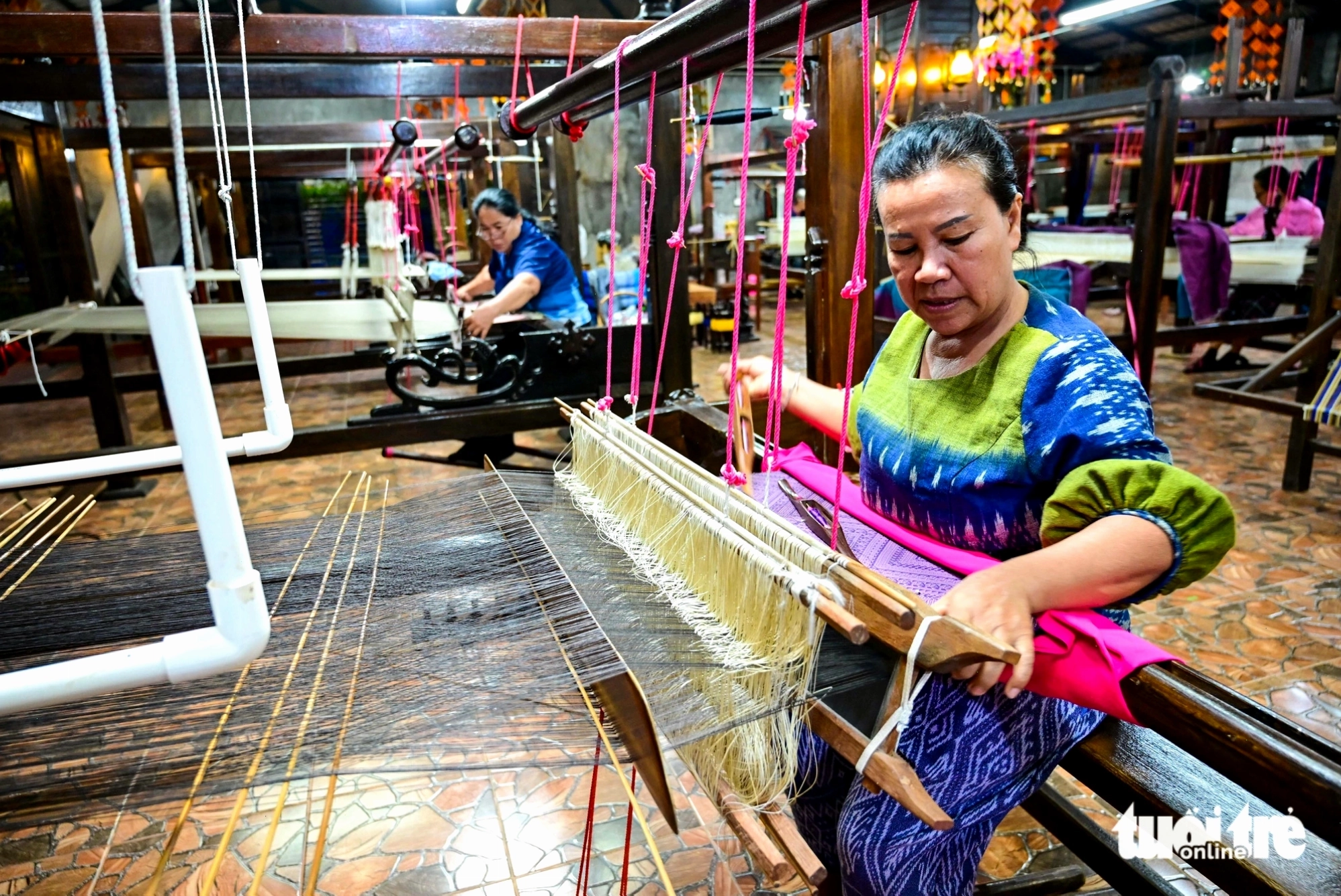 Chùa Wat Pho Chai ở Nong Khai, nơi diễn ra lễ hội Songkran sôi động
