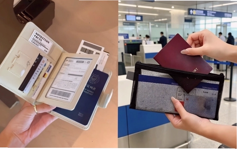 Chuẩn bị túi đựng hộ chiếu và các giấy tờ quan trọng khi đi du lịch