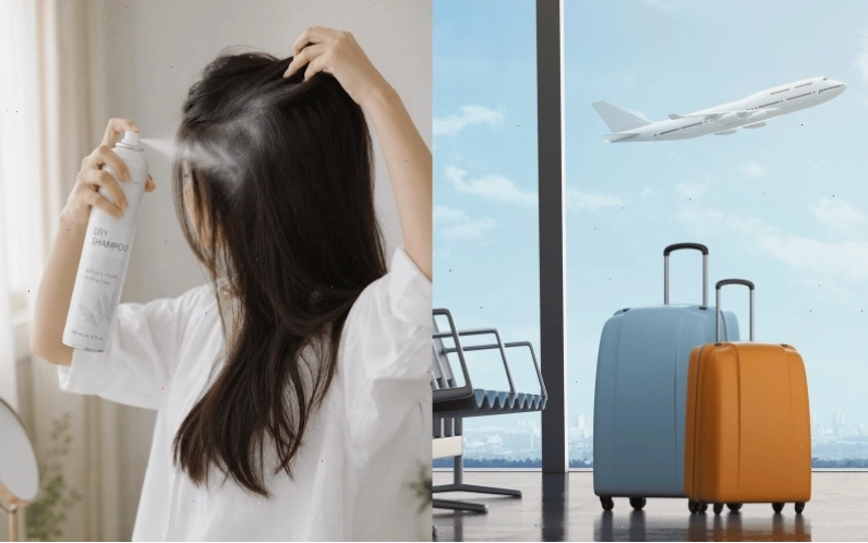 Có được mang dầu gội khô lên máy bay không?