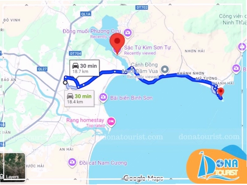 Con đường mòn dẫn đến Hòn Đỏ Ninh Thuận