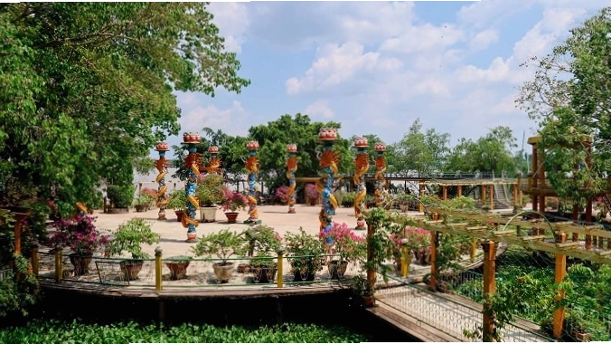 Cồn Phụng Bến Tre - Di tích Đạo Dừa