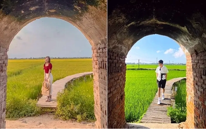 Cổng mái vòm độc đáo của Lò gạch cũ Hội An