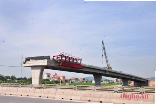 Công trình cầu vượt tại khu vực Ngã 3 Yên Lý